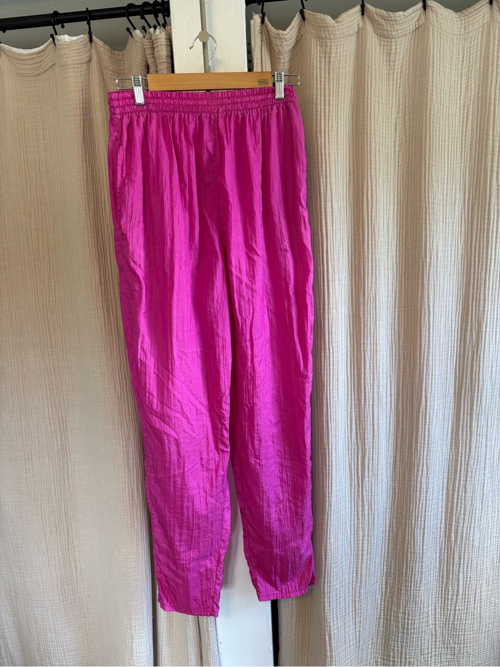 Vintage 80s Nylon Track Pants- Medium